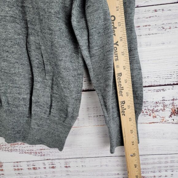 J Crew Mens Size L Sweatshirt Heather Gray Pullover Long Sleeve Casual EUC - Picture 3 of 9